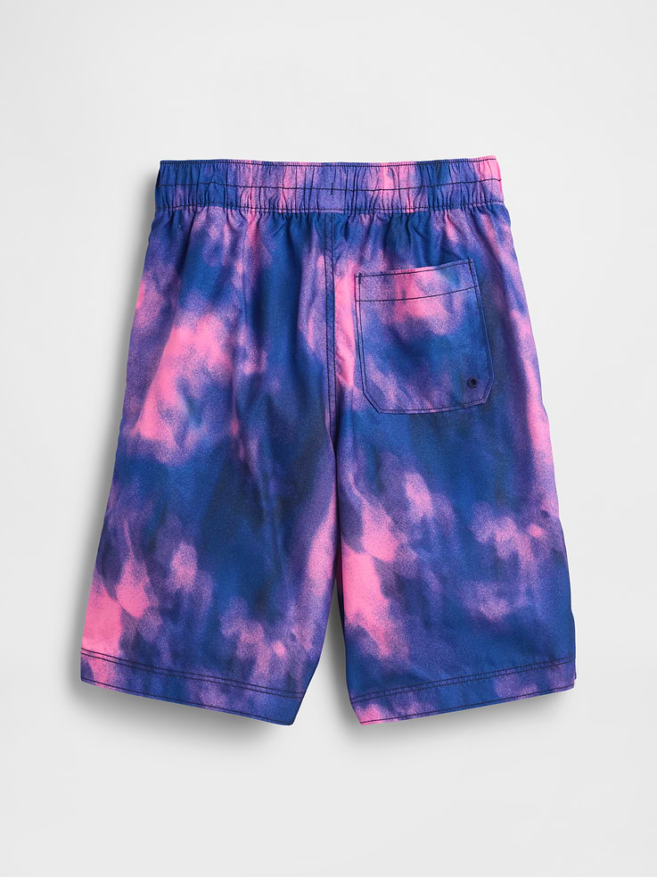 Image number 2 showing, Kids 8" Recycled Swim Board Shorts