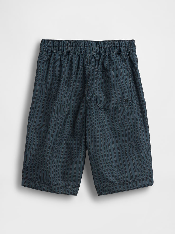 Image number 2 showing, Kids 8" Recycled Swim Board Shorts
