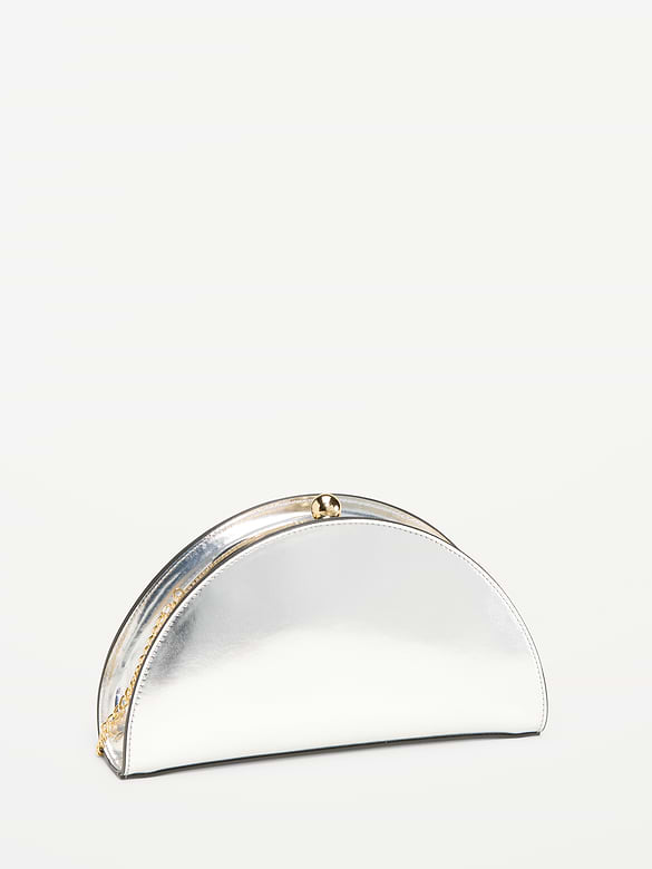 The Occasion by Old Navy Half-Moon Clutch