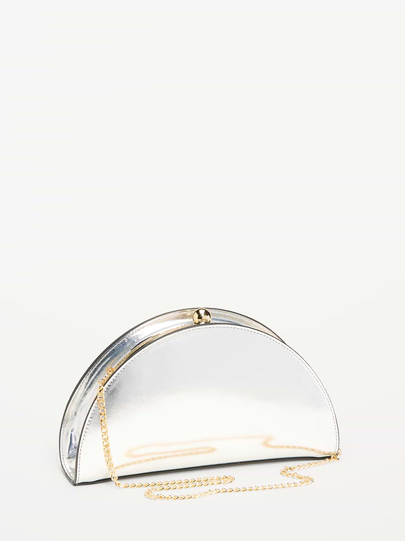 The Occasion by Old Navy Half-Moon Clutch