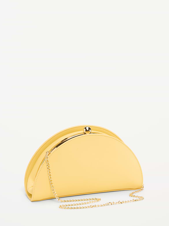 The Occasion by Old Navy Half-Moon Clutch
