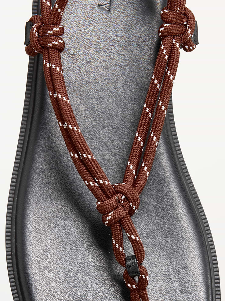Image number 5 showing, Knotted Rope Thong Sandal for Women