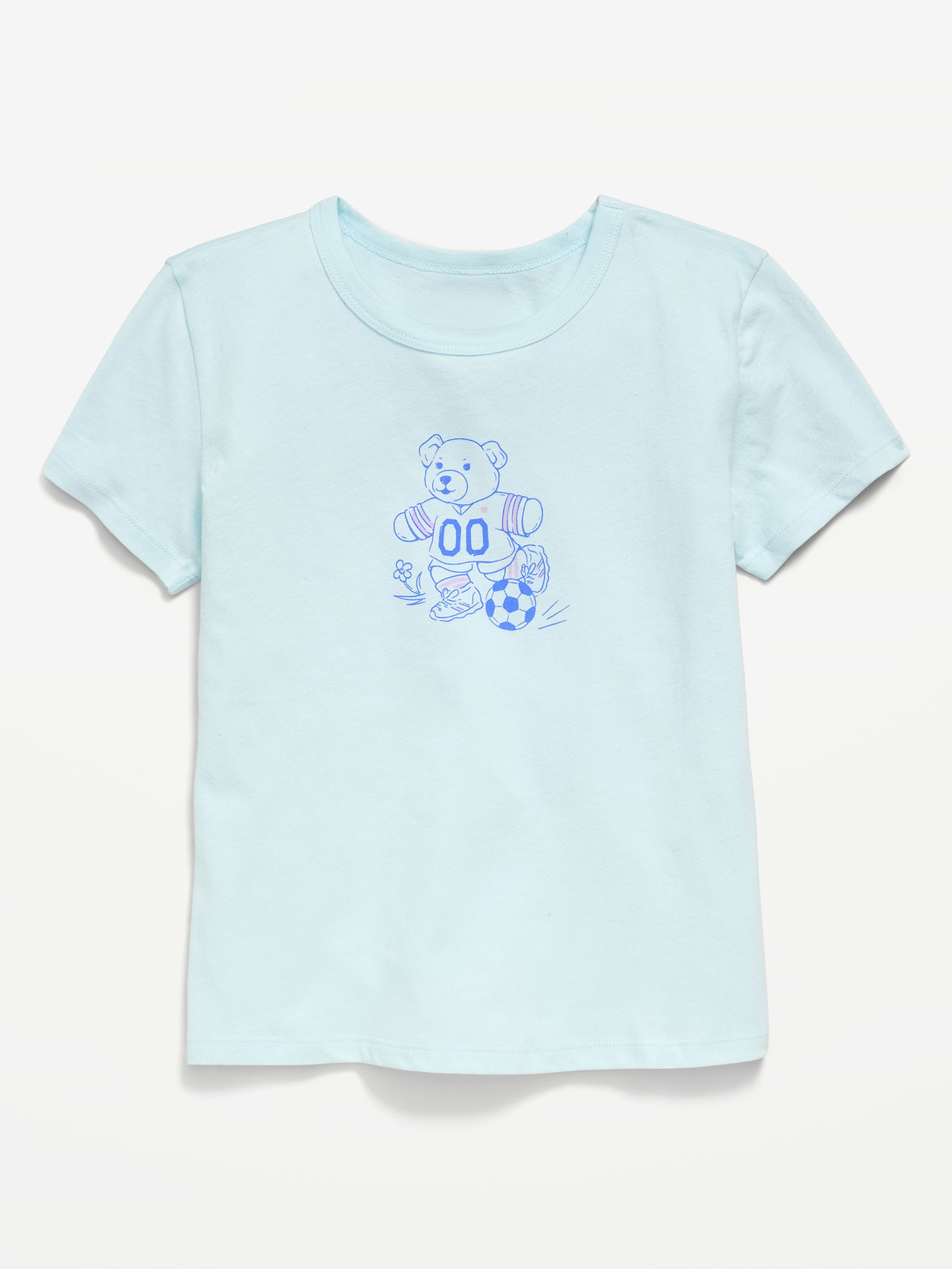 Image number 1 showing, Short-Sleeve Graphic T-Shirt for Girls