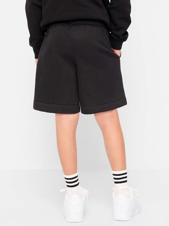 Above Knee Logo-Graphic Fleece Jogger Shorts for Boys