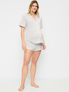 Image number 1 showing, Maternity Classic Pajama Short Set