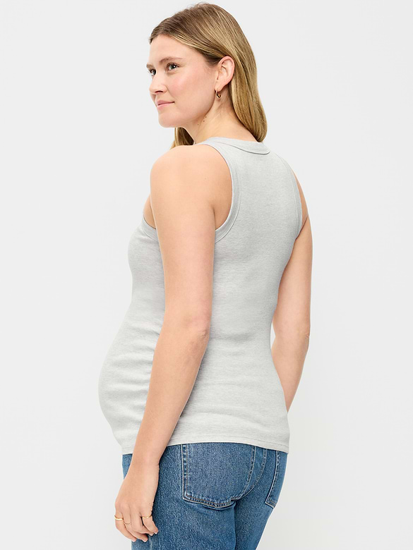 Maternity High-Neck Tank Top