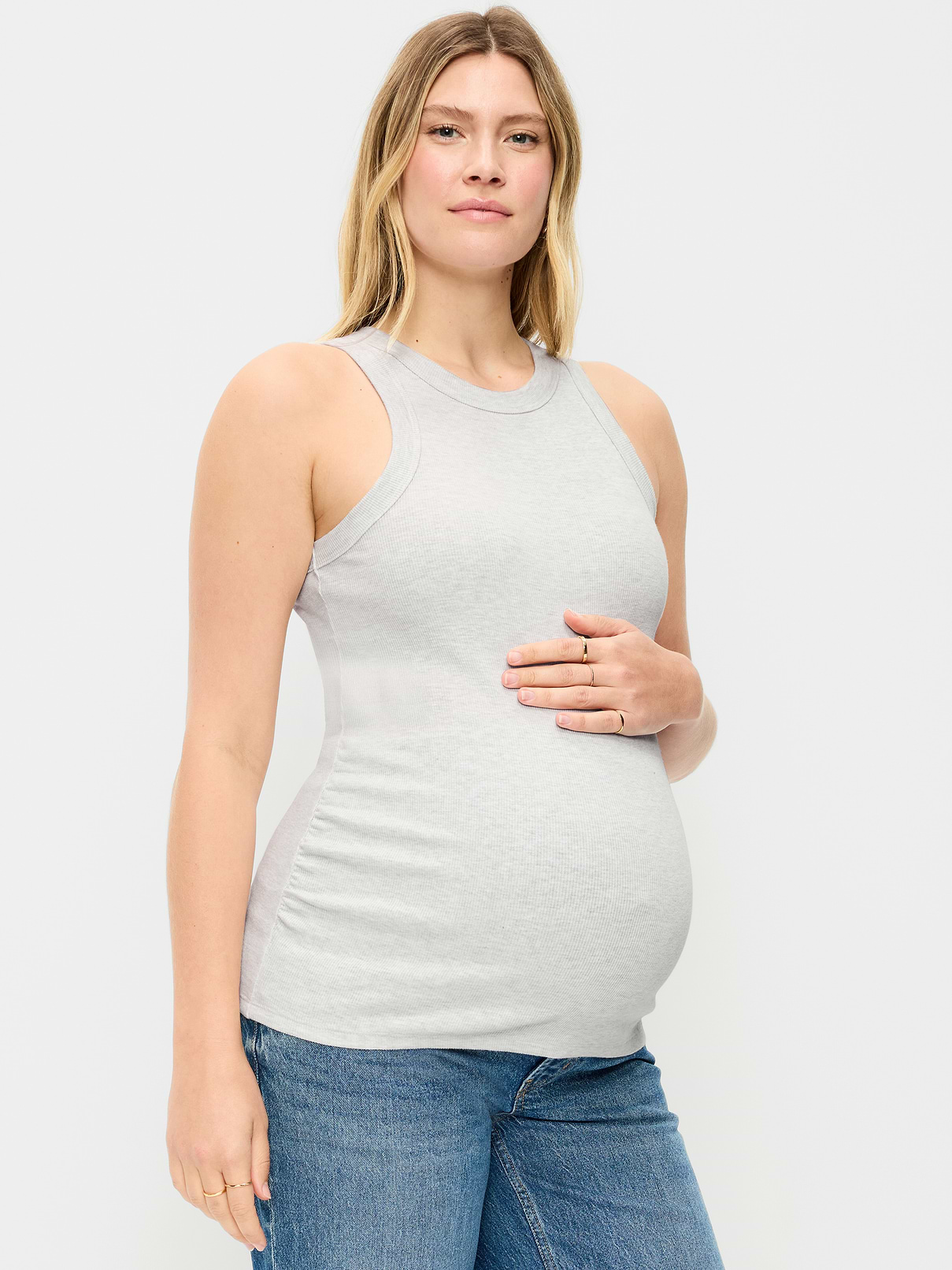 Maternity High-Neck Tank Top