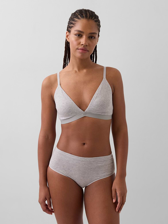 Organic Stretch Cotton Triangle Bra