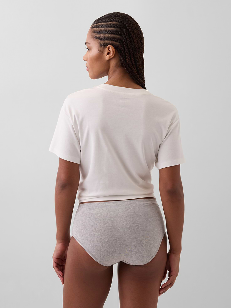 Image number 2 showing, Organic Stretch Cotton High Rise Bikini