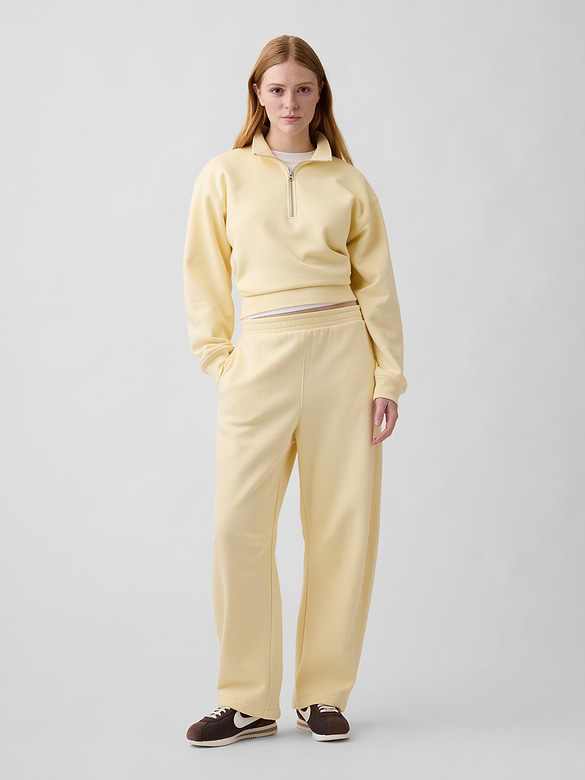 Relaxed Fleece Half-Zip Sweatshirt