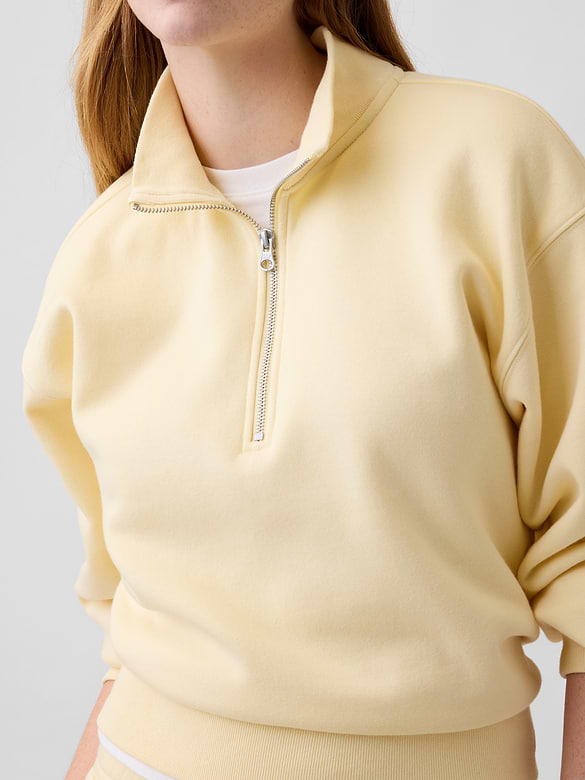 Relaxed Fleece Half-Zip Sweatshirt