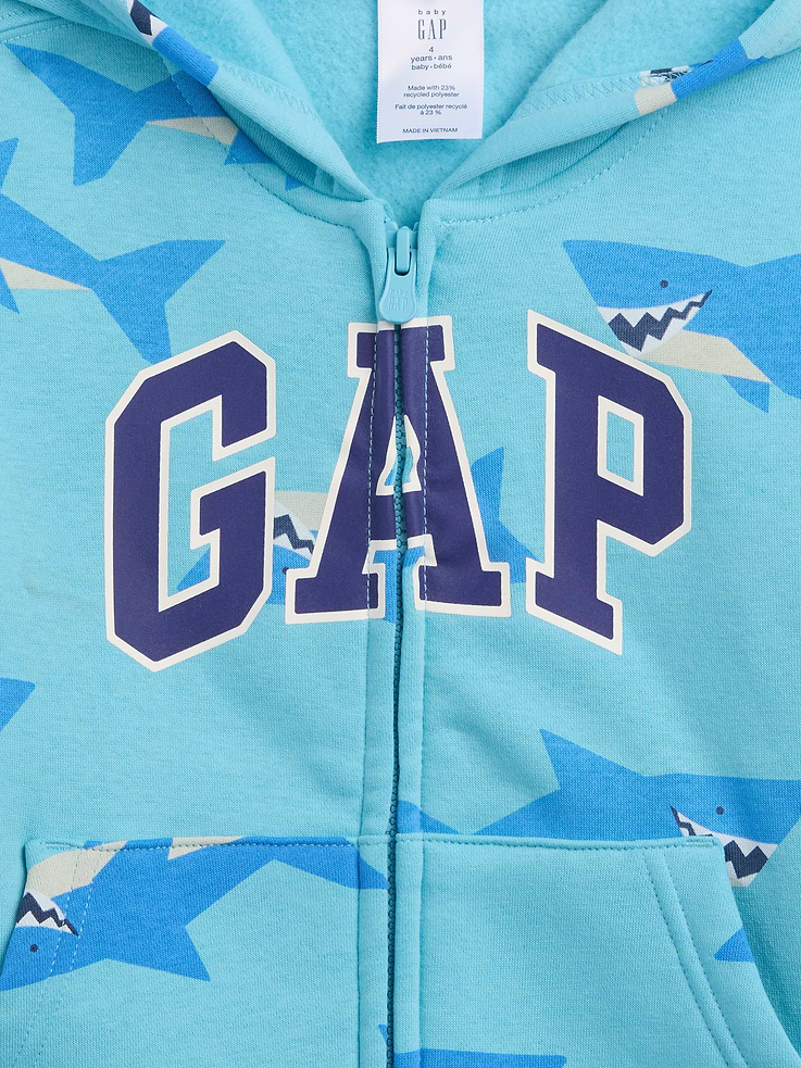 Image number 3 showing, babyGap Relaxed Logo Zip Hoodie