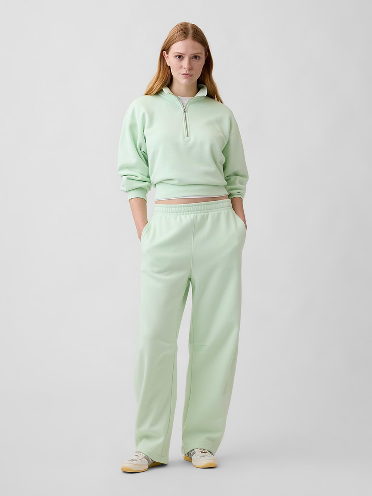 Image 1 of 5, This product is made with/contains 23% recycled polyester. Compared to virgin materials, using recycled materials helps reduce resource use and waste., Soft, comfy fleece., Elasticized waist., On-seam pockets., Note: The dye used in the crafting of this product is prone to crocking, or color transfer. Please avoid contact with light-colored fabric or upholstery., This product was made in a factory that invests in gender equity and women’s empowerment through RISE. Learn more at, Product #1171790