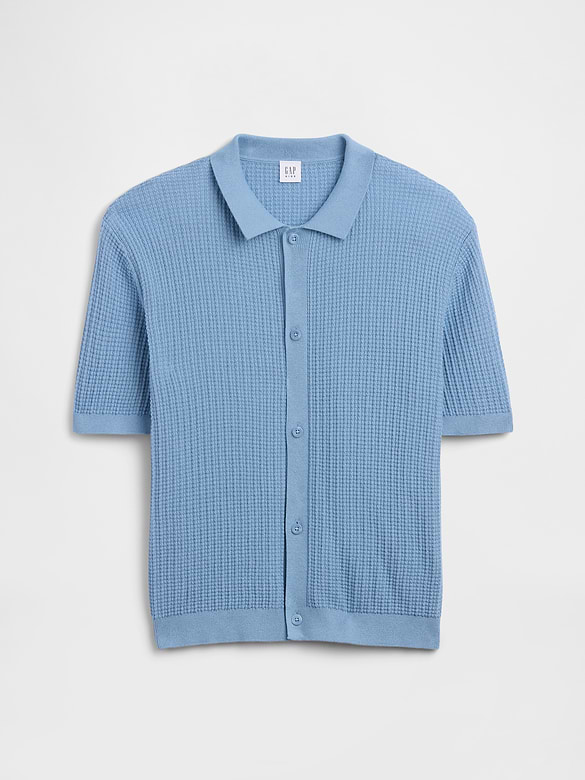 Kids Relaxed Textured Sweater Shirt