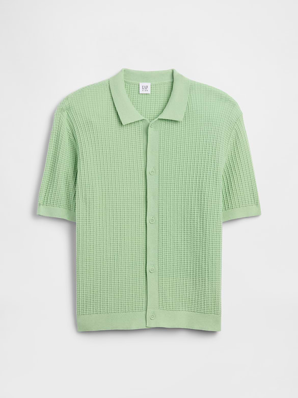 Kids Relaxed Textured Sweater Shirt