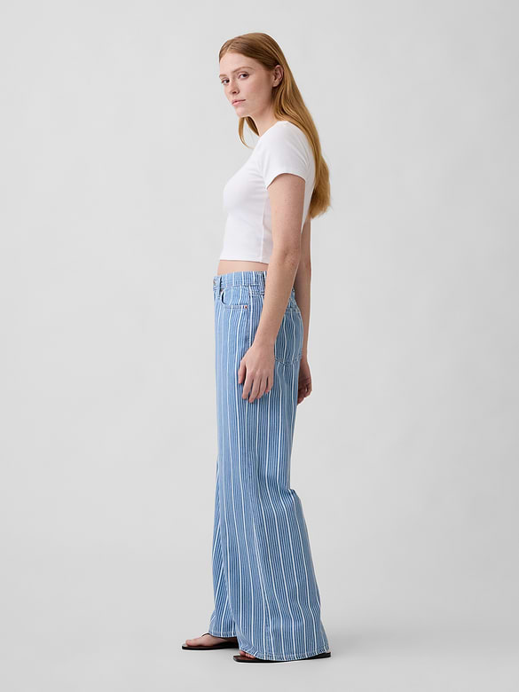 Mid Rise Soft Wide-Leg Jeans