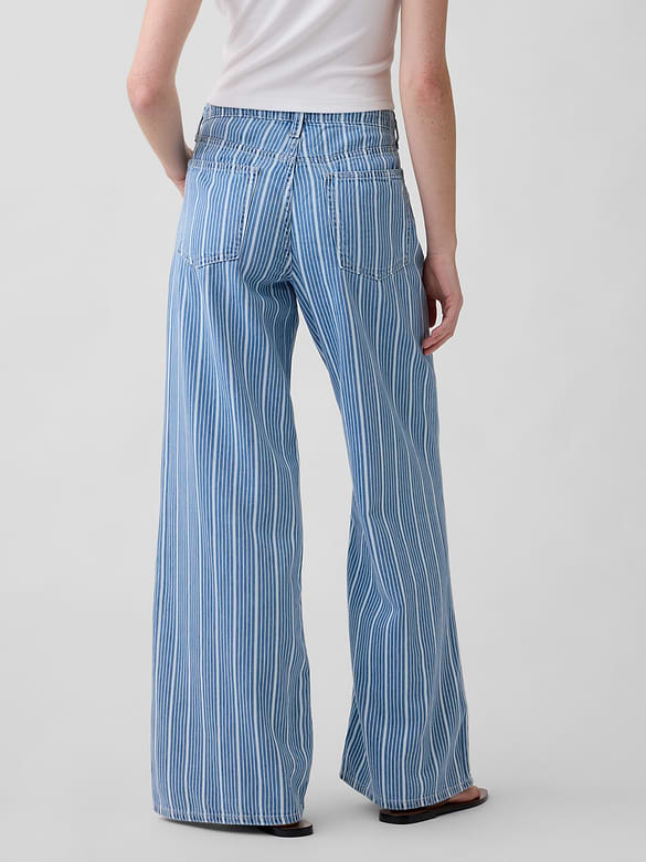 Mid Rise Soft Wide-Leg Jeans