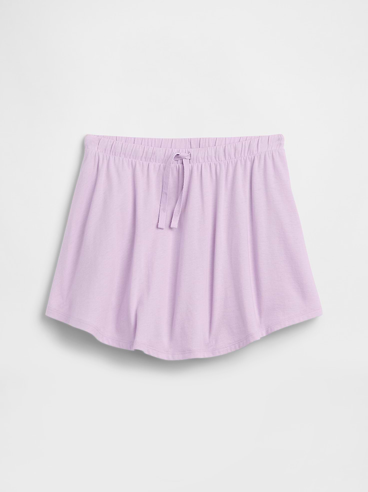 Image 1 of 3, Soft jersey knit., Drawcord ties at elasticized waist., Curved hem., Interior shorts., Select styles have allover print., This product was made in a factory that invests in gender equity and women’s empowerment through RISE. Learn more at, Product #1173179