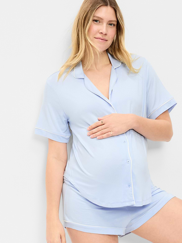 Maternity Classic Pajama Short Set