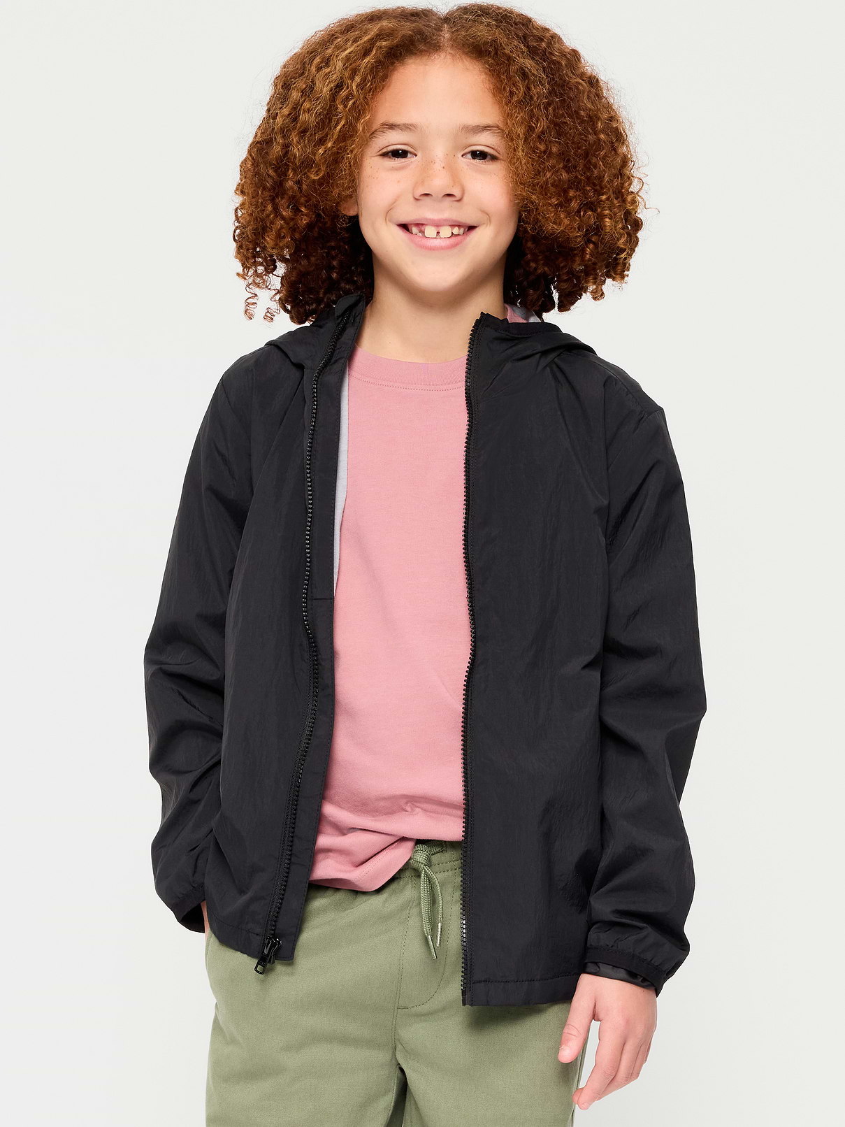 Image number 1 showing, Water-Resistant Zip-Front Jacket for Boys