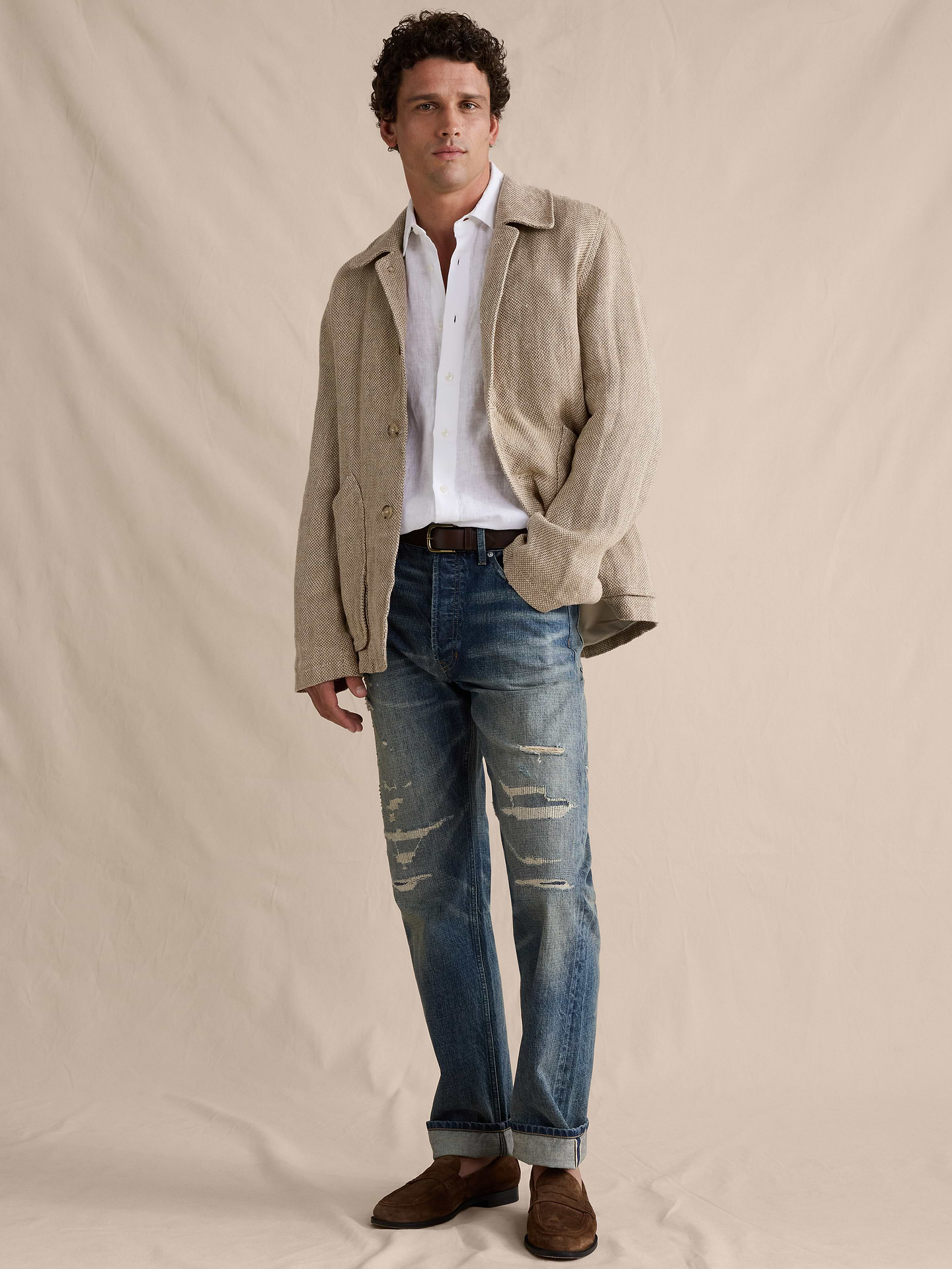 Image number 1 showing, Straight Selvedge Jean
