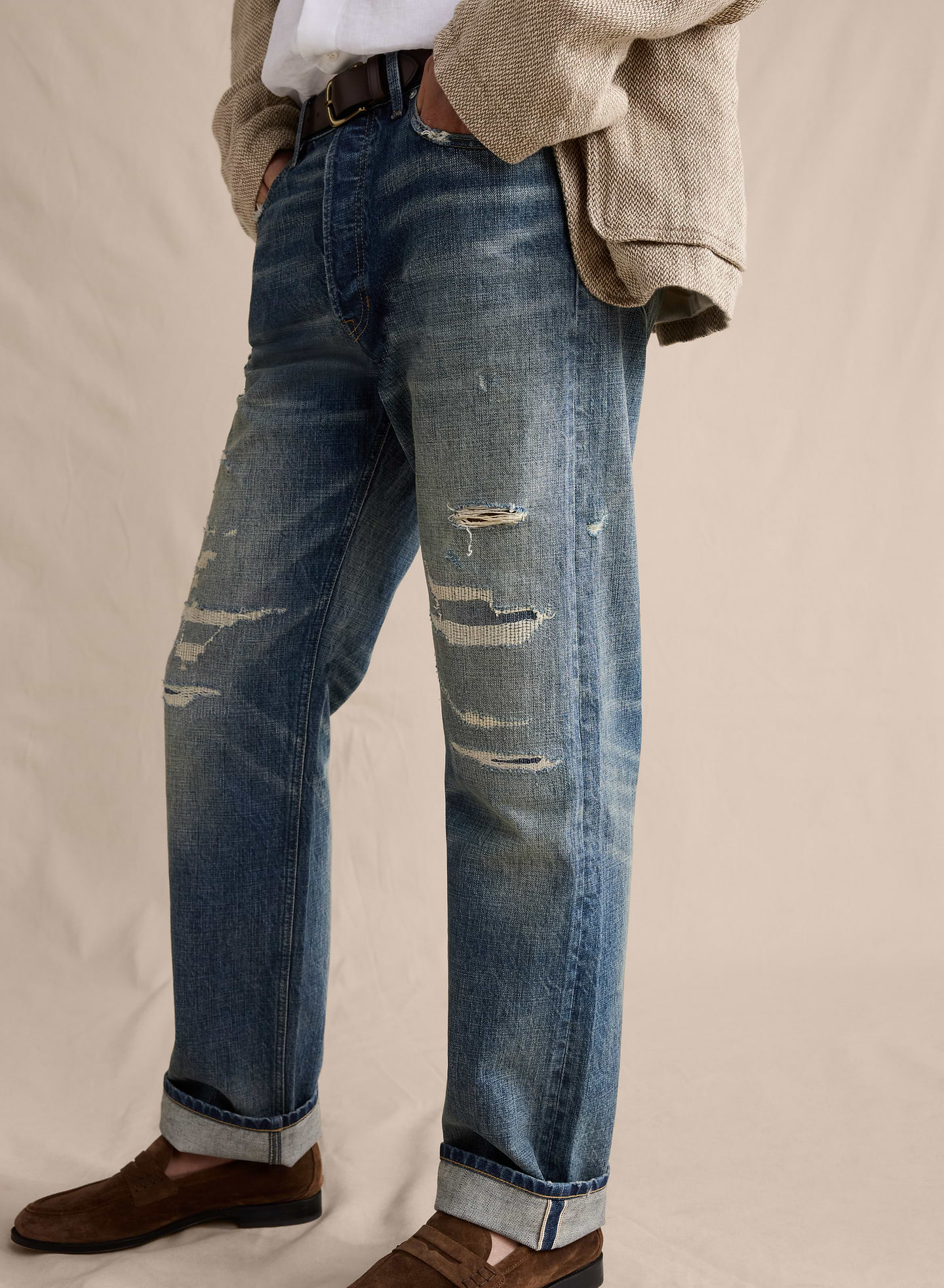 Image number 4 showing, Straight Selvedge Jean