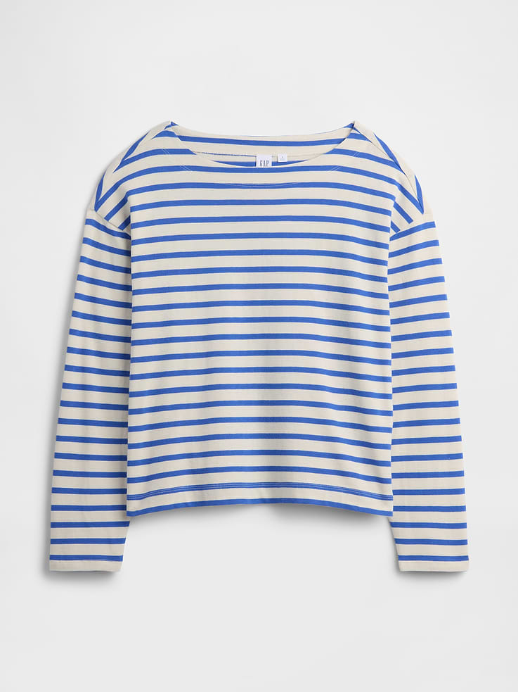Image number 5 showing, Stripe Boatneck Top