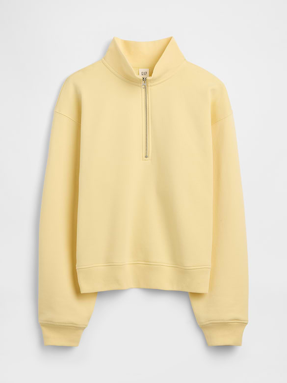 Relaxed Fleece Half-Zip Sweatshirt