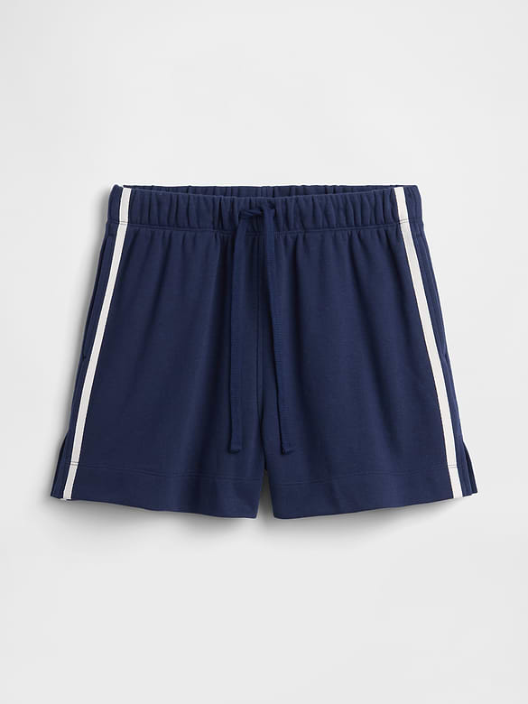 Relaxed Stripe French Terry Shorts