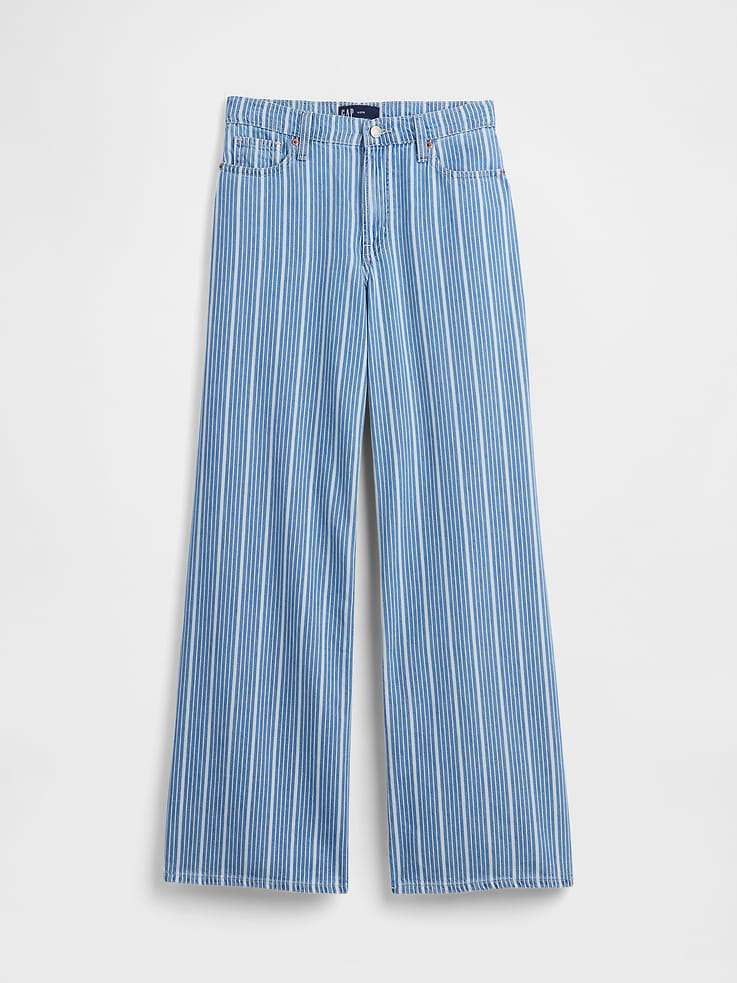 Image 7 of 7, Mid Rise Soft Wide-Leg Jeans