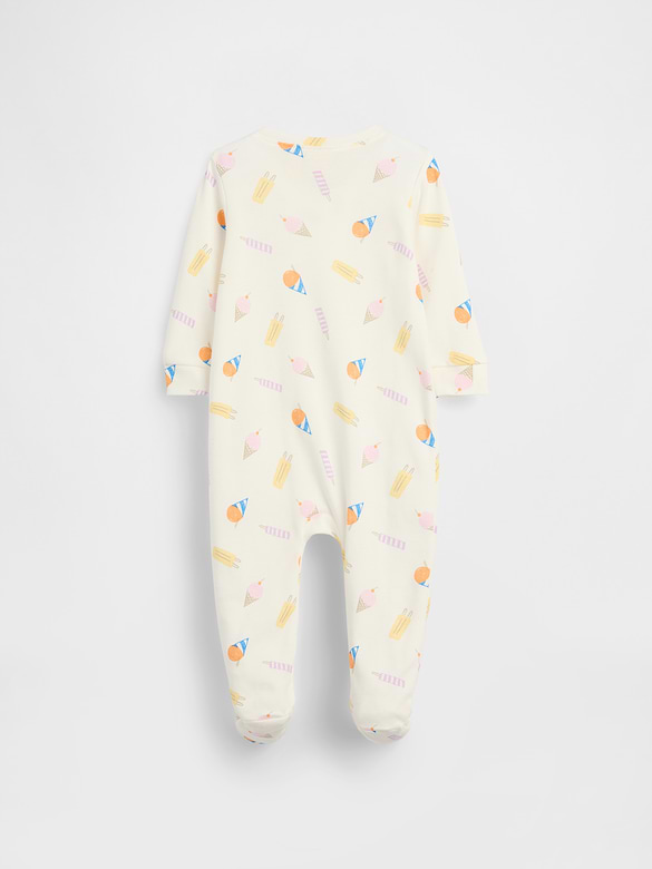 Baby Print Two-Way Zip One-Piece