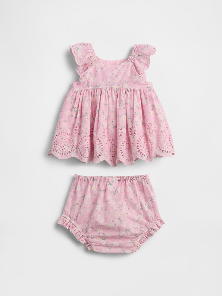 Image number 2 showing, Baby Eyelet Outfit Set