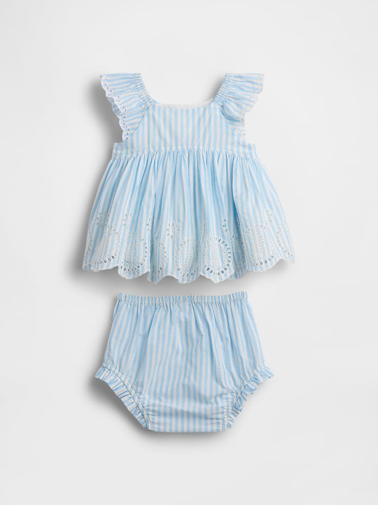 Image number 2 showing, Baby Eyelet Outfit Set