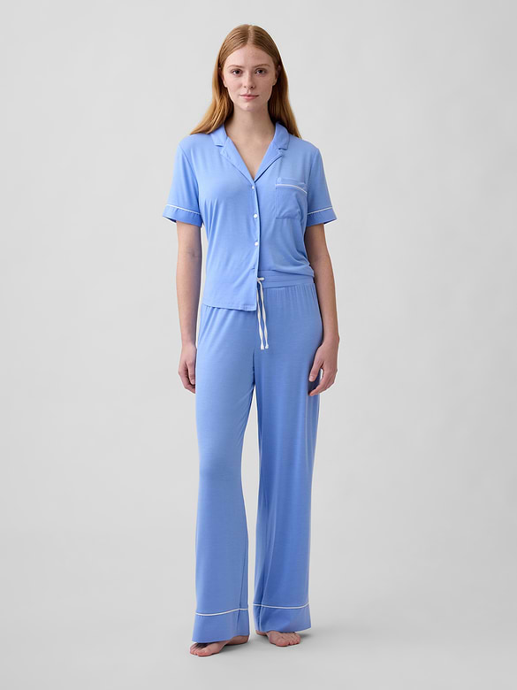 Modal Wide-Leg PJ Pants