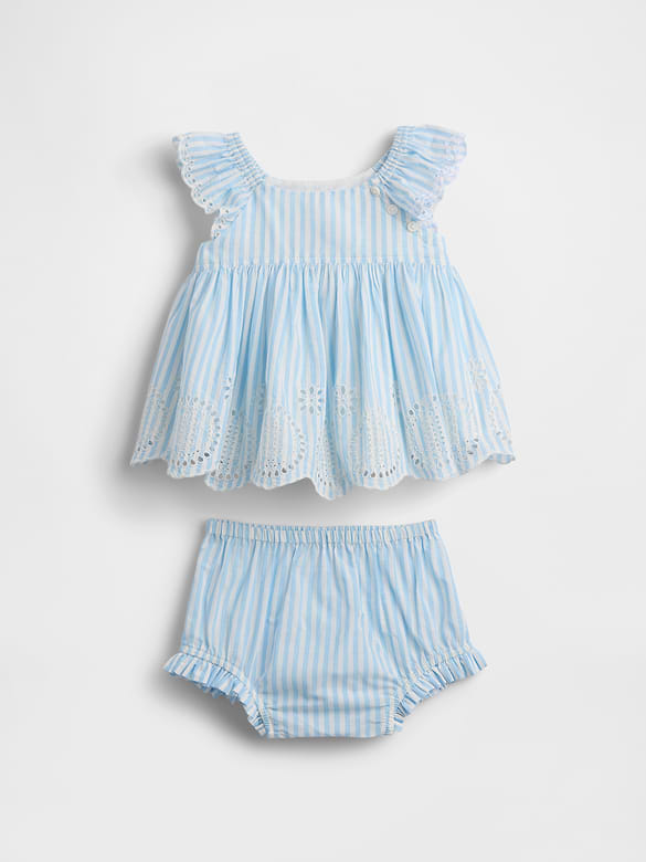 Baby Eyelet Outfit Set
