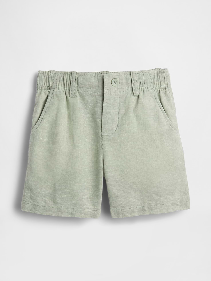 Image number 1 showing, Baby & Toddler Linen-Cotton Shorts