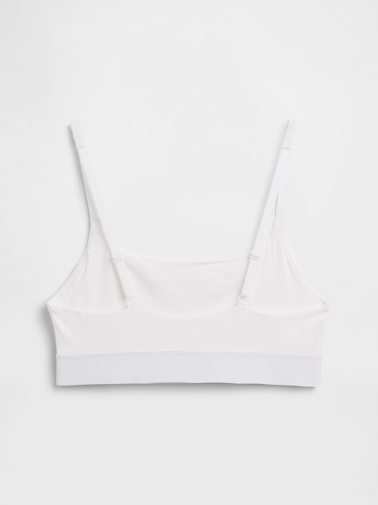 Image number 6 showing, Organic Stretch Cotton Logo Bralette