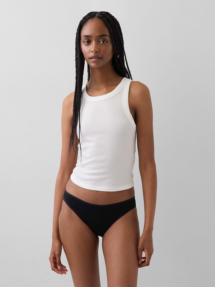 Image number 1 showing, Organic Stretch Cotton Bikini