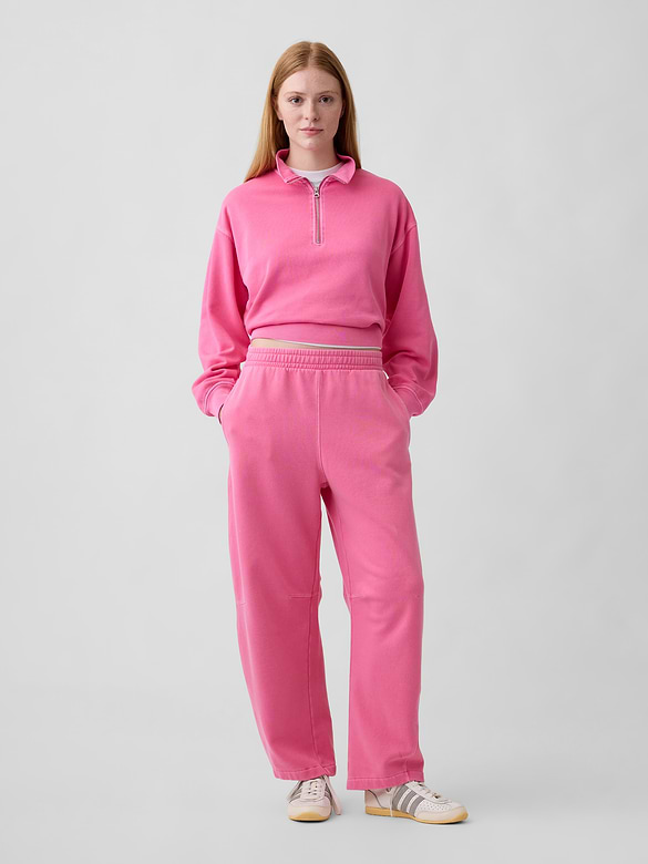 Relaxed Fleece Half-Zip Sweatshirt