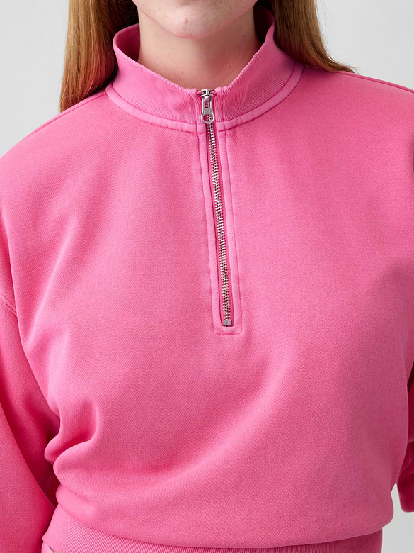 Relaxed Fleece Half-Zip Sweatshirt