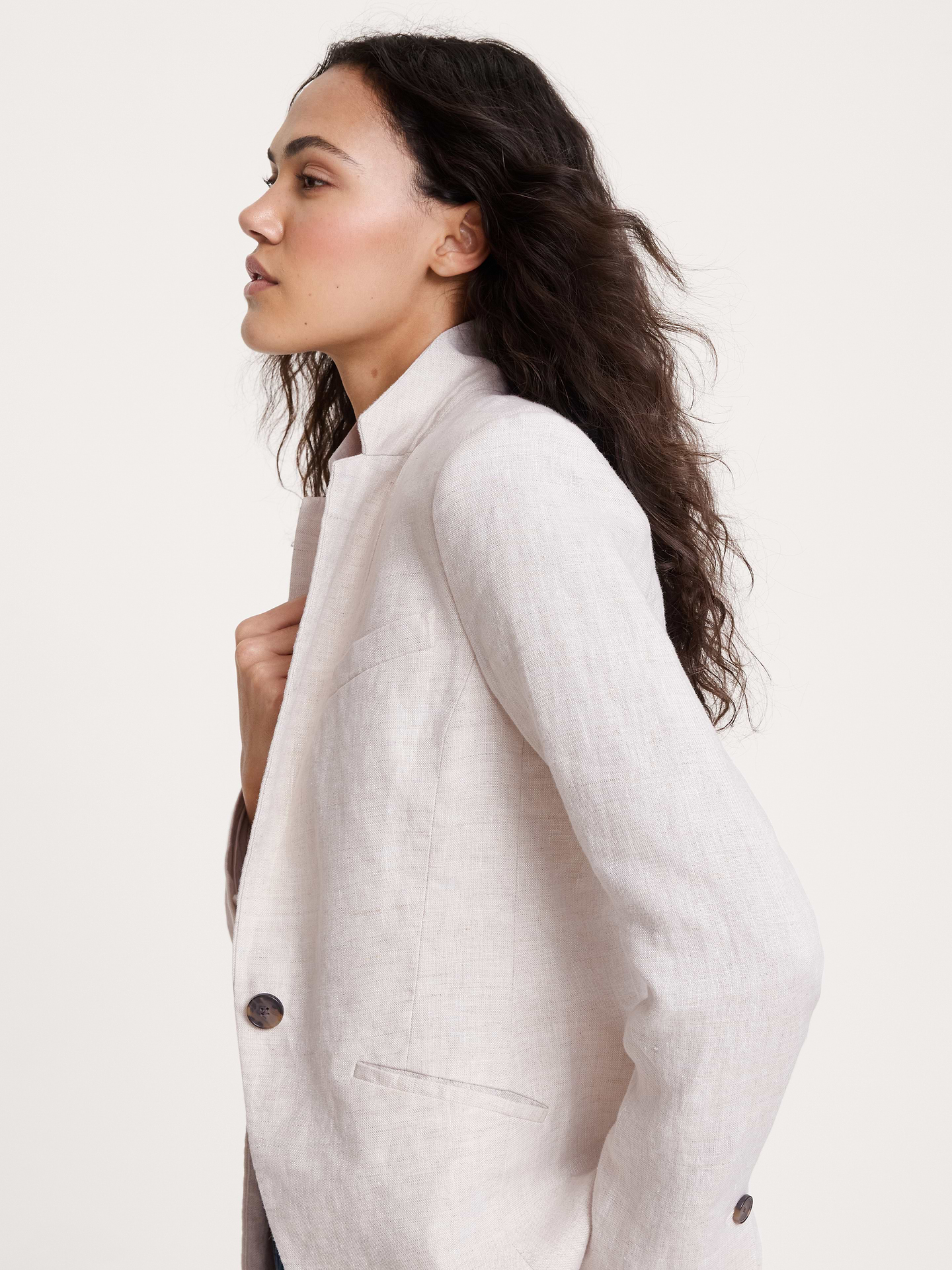 Image number 8 showing, Slim Linen Blazer
