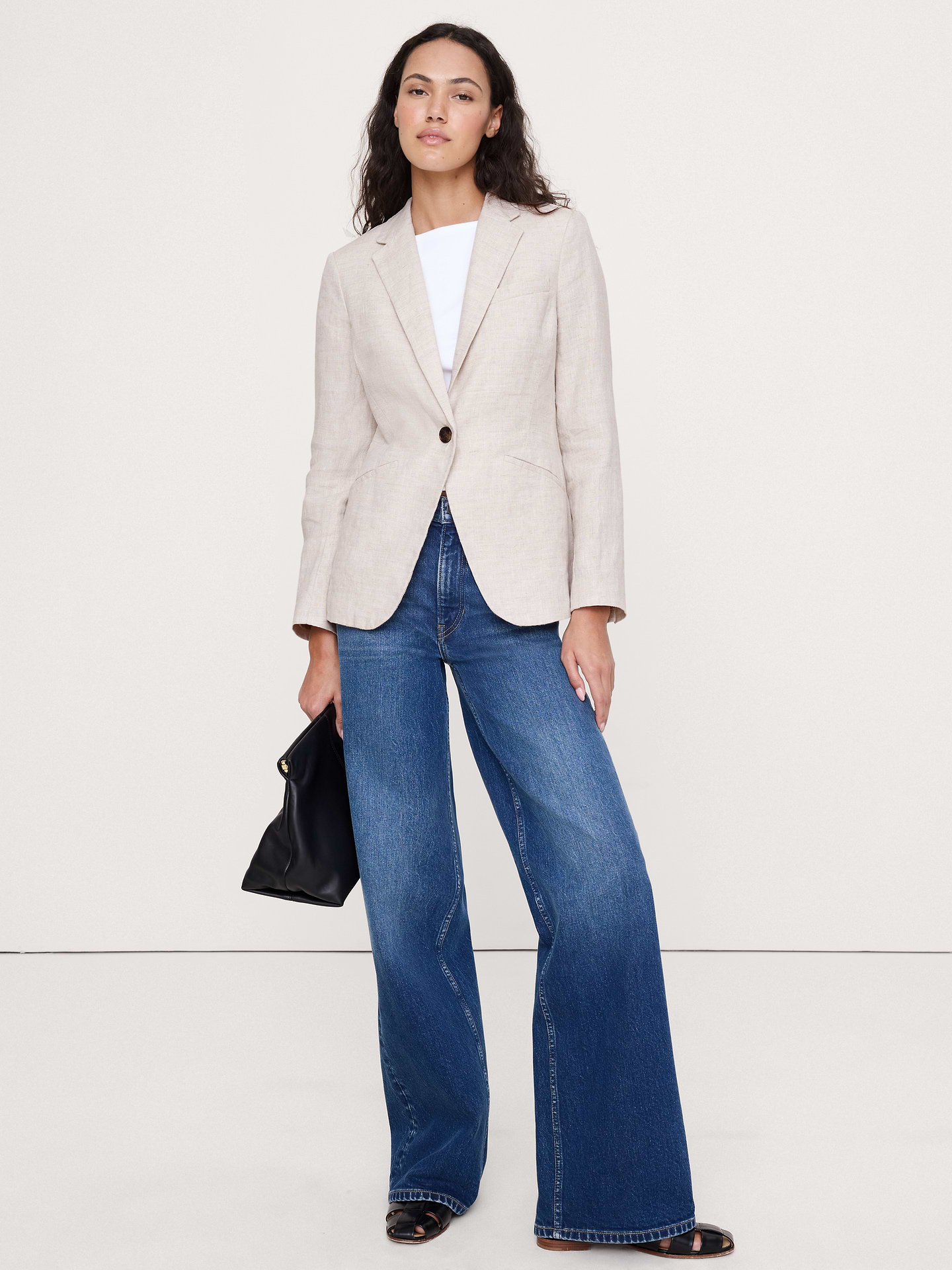 Image number 1 showing, Slim Linen Blazer