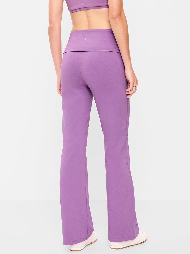 L'image numéro 2 présente Legging semi-évasé à taille haute rabattable PowerChill