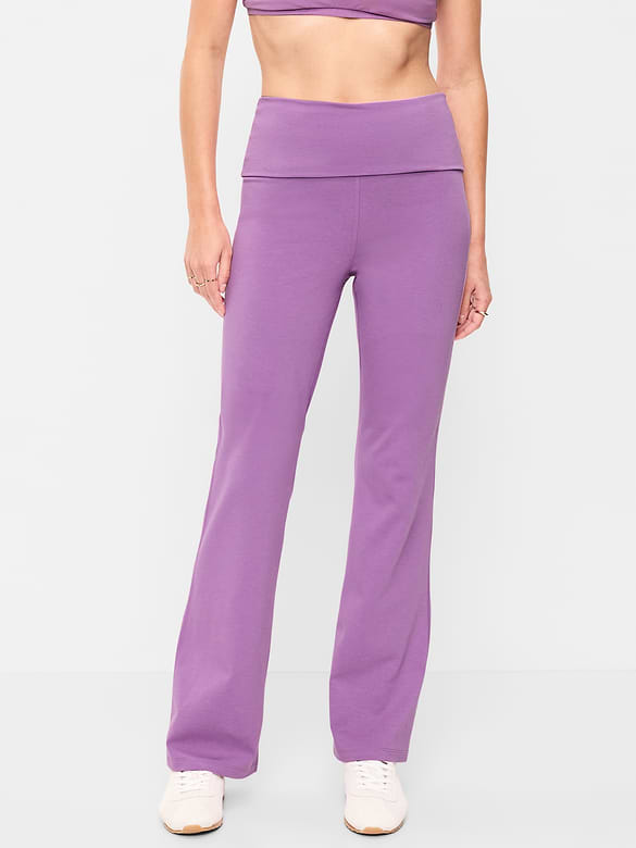 Legging semi-évasé à taille haute rabattable PowerChill
