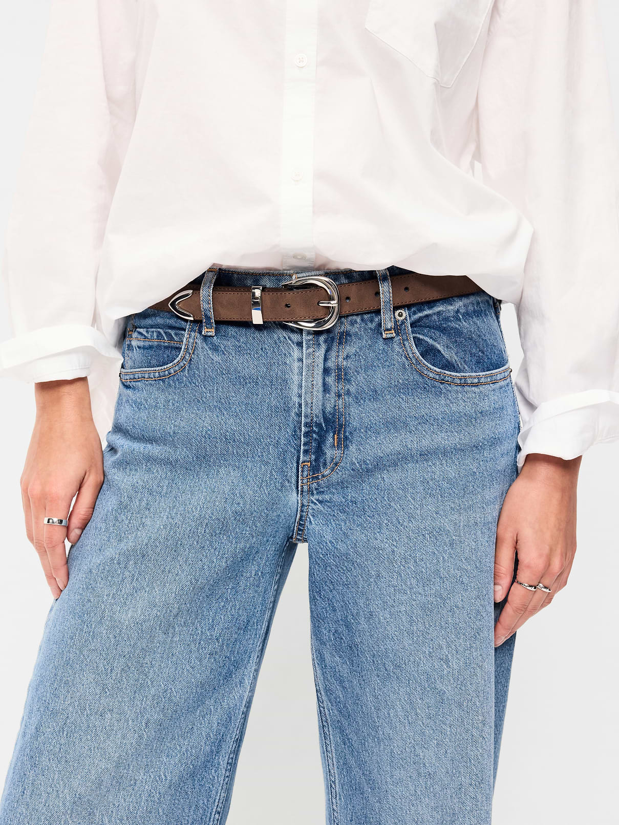 Image number 2 showing, Faux-Leather Western Belt