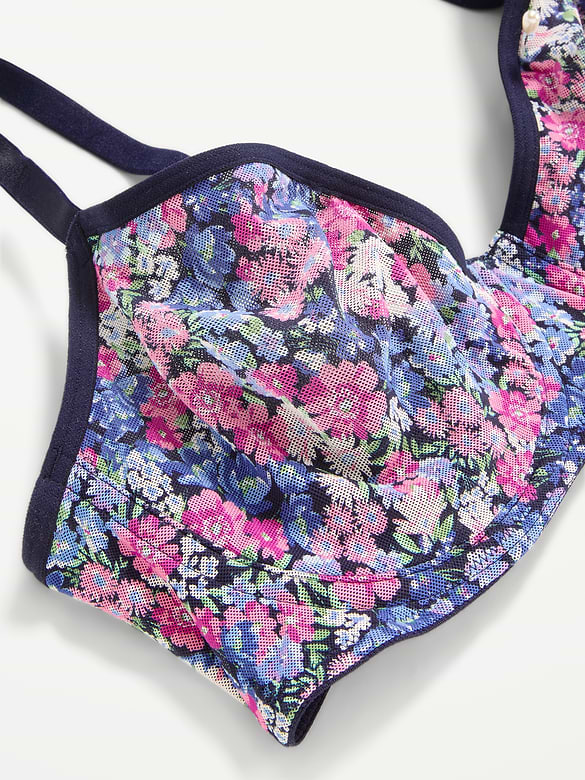 Mesh Balconette Bra