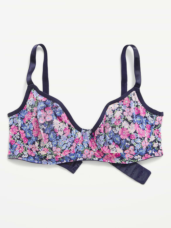 Mesh Balconette Bra