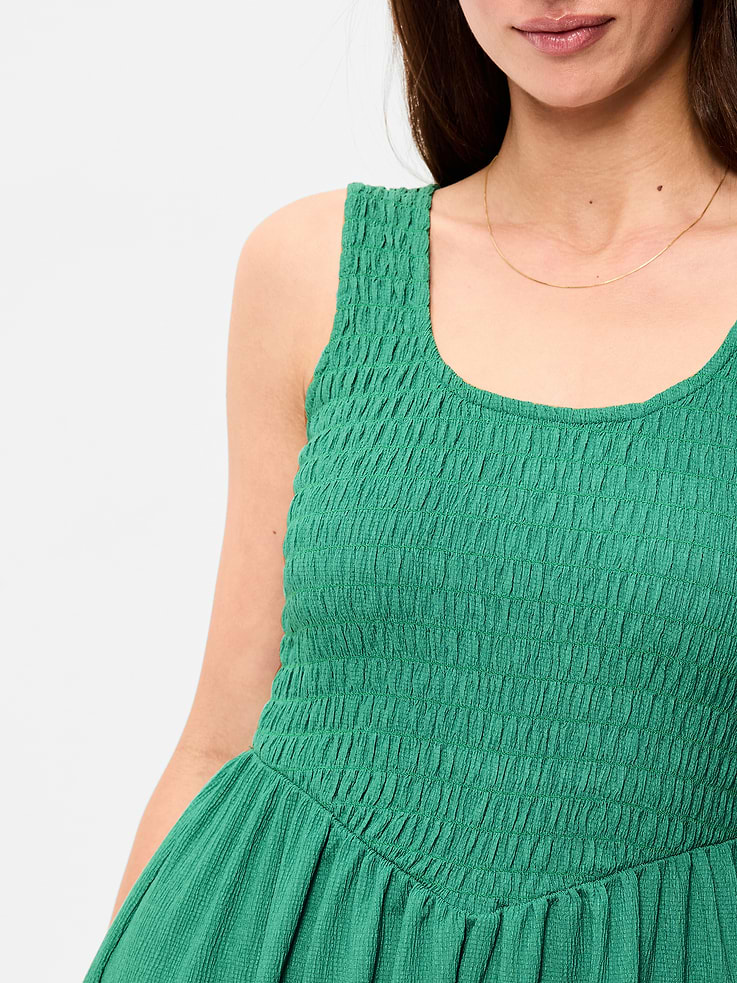 Image number 6 showing, Fit & Flare Lightweight Smocked-Bodice Midi Dress