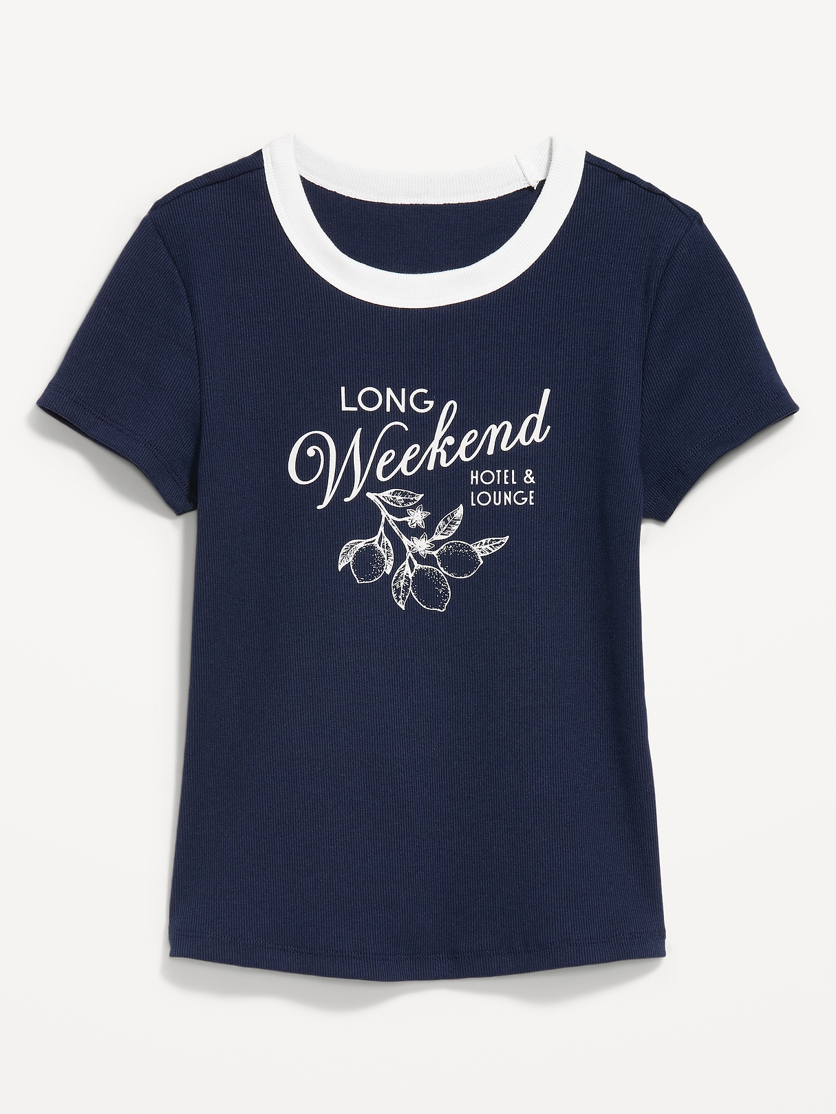 トップス everyone petit tee NAVY Snug Crop T-Shirt | Old Navy