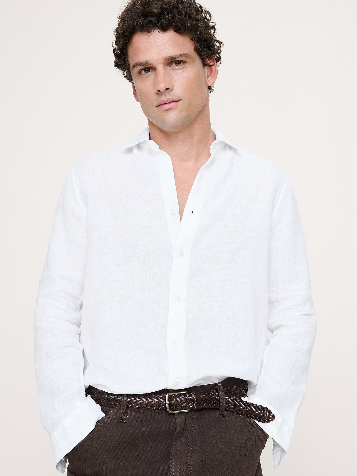 Standard-Fit Linen Shirt | Banana Republic